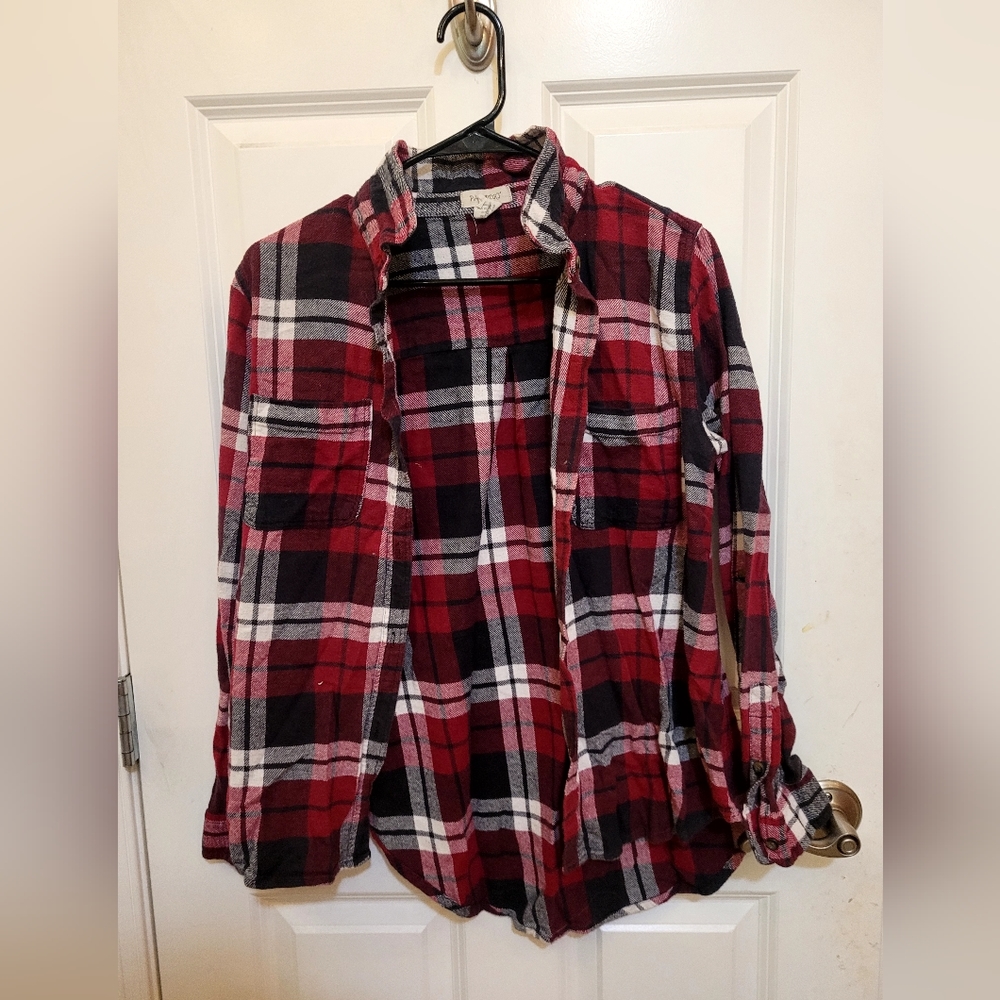 Red flannel button up